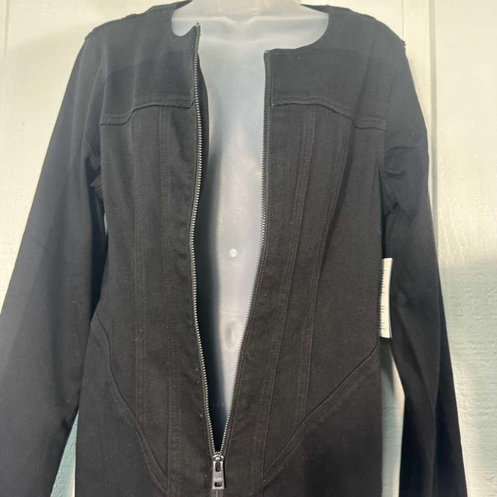 Guess Black Jean Corset Dress Size Large NWT - Picture 7 of 10